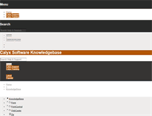 Tablet Screenshot of kb.calyxsupport.com